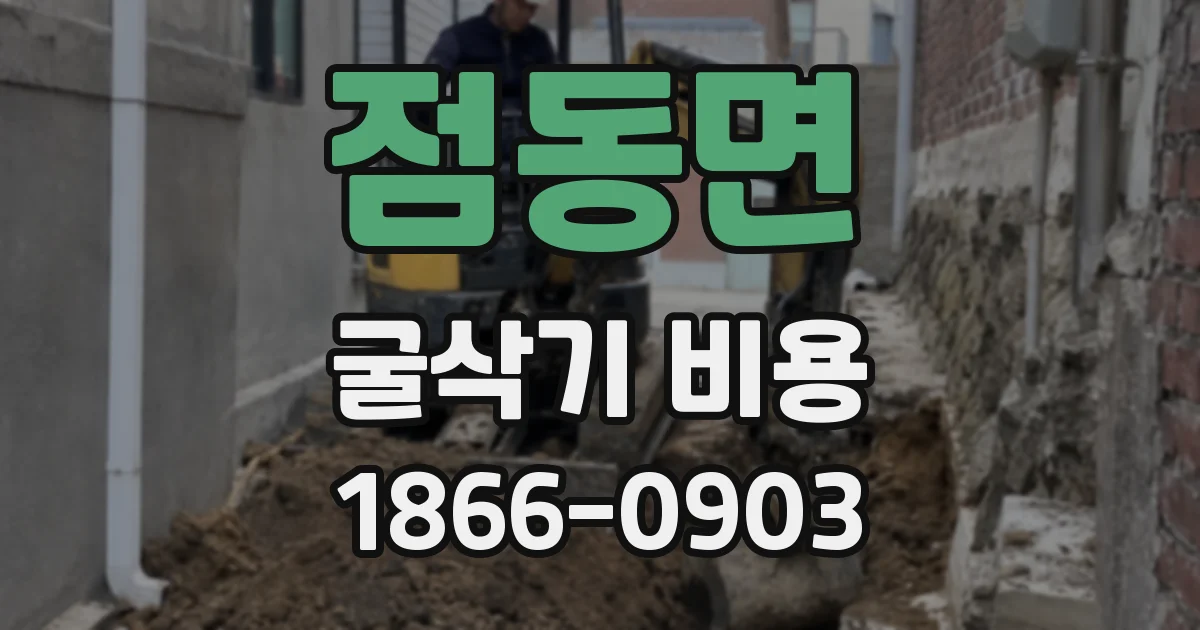 점동면 굴삭기 비용