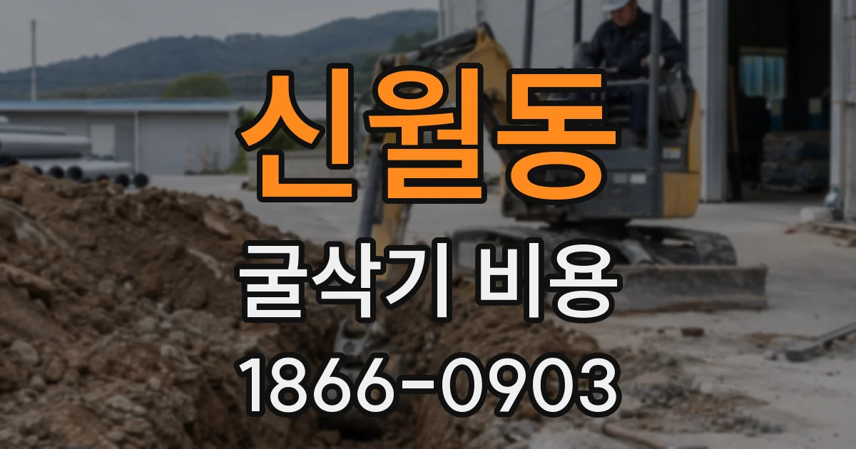 신월동 굴삭기 비용