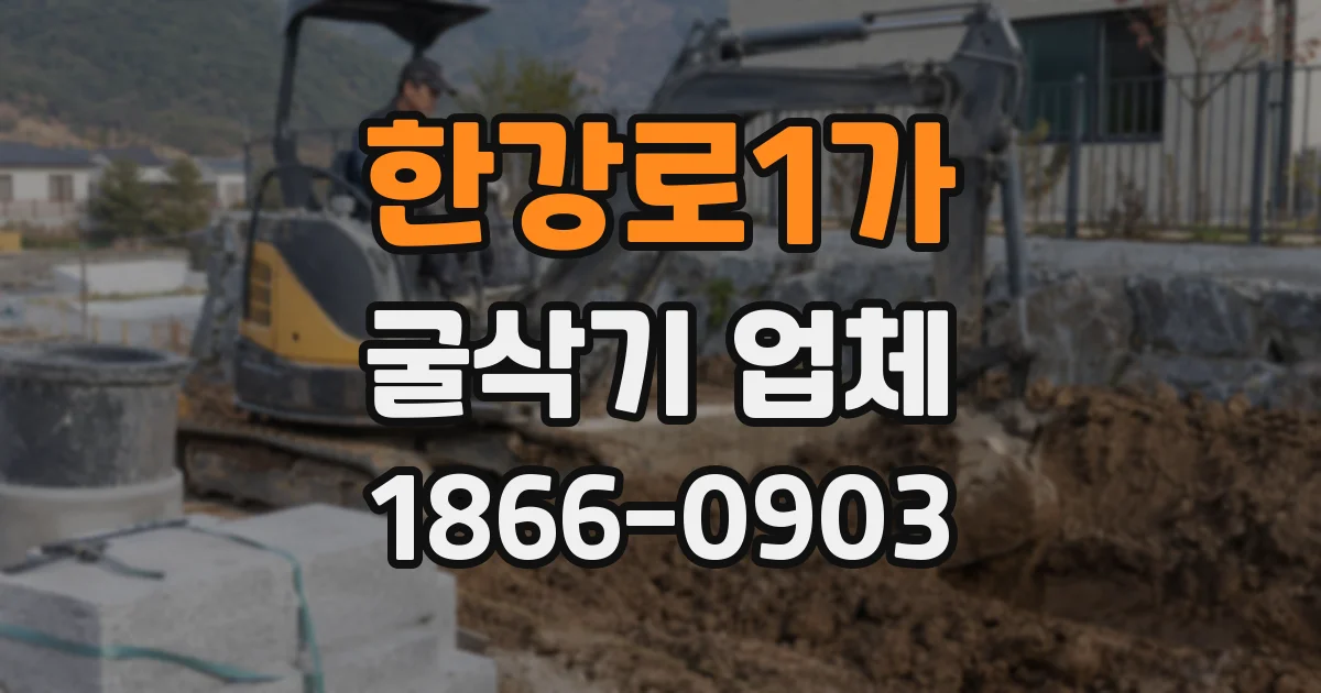 한강로1가 굴삭기 업체