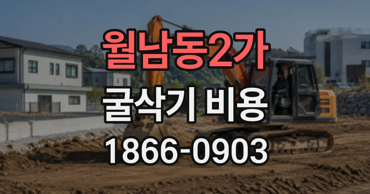 월남동2가 굴삭기비용