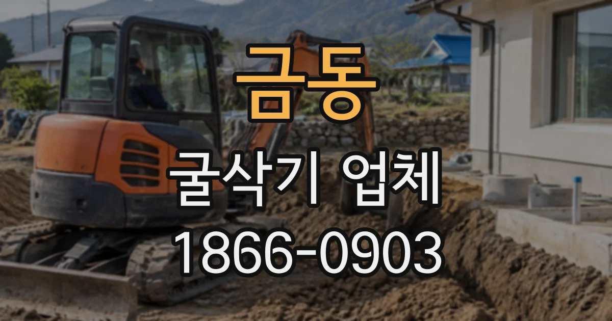 금동 굴삭기업체