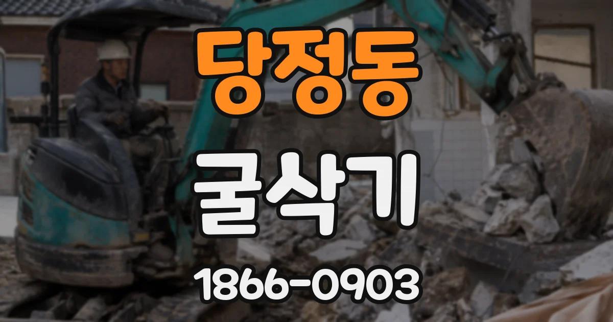 당정동 굴삭기