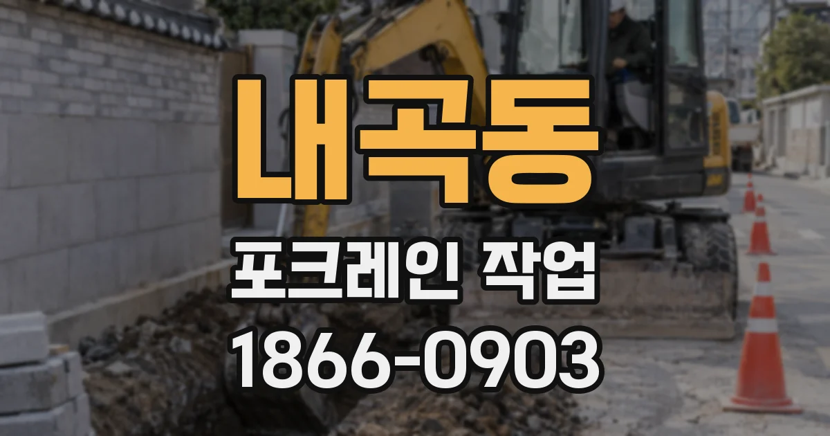 내곡동 포크레인 작업