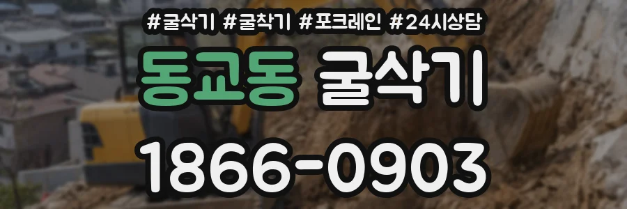 동교동 굴삭기