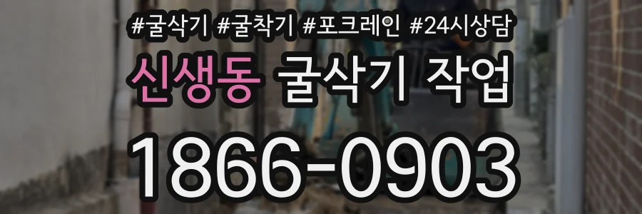 신생동 굴삭기 작업