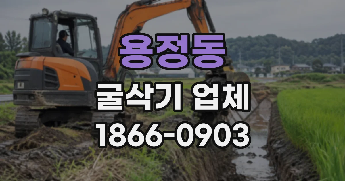 용정동 굴삭기업체