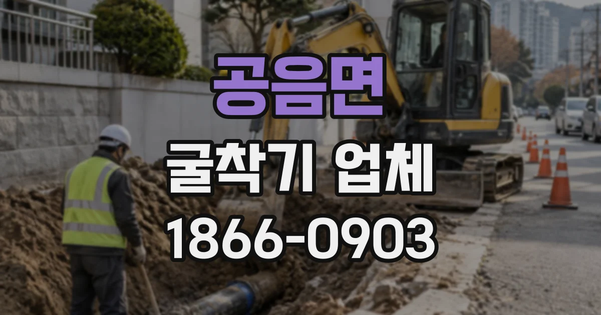 공음면 굴착기업체