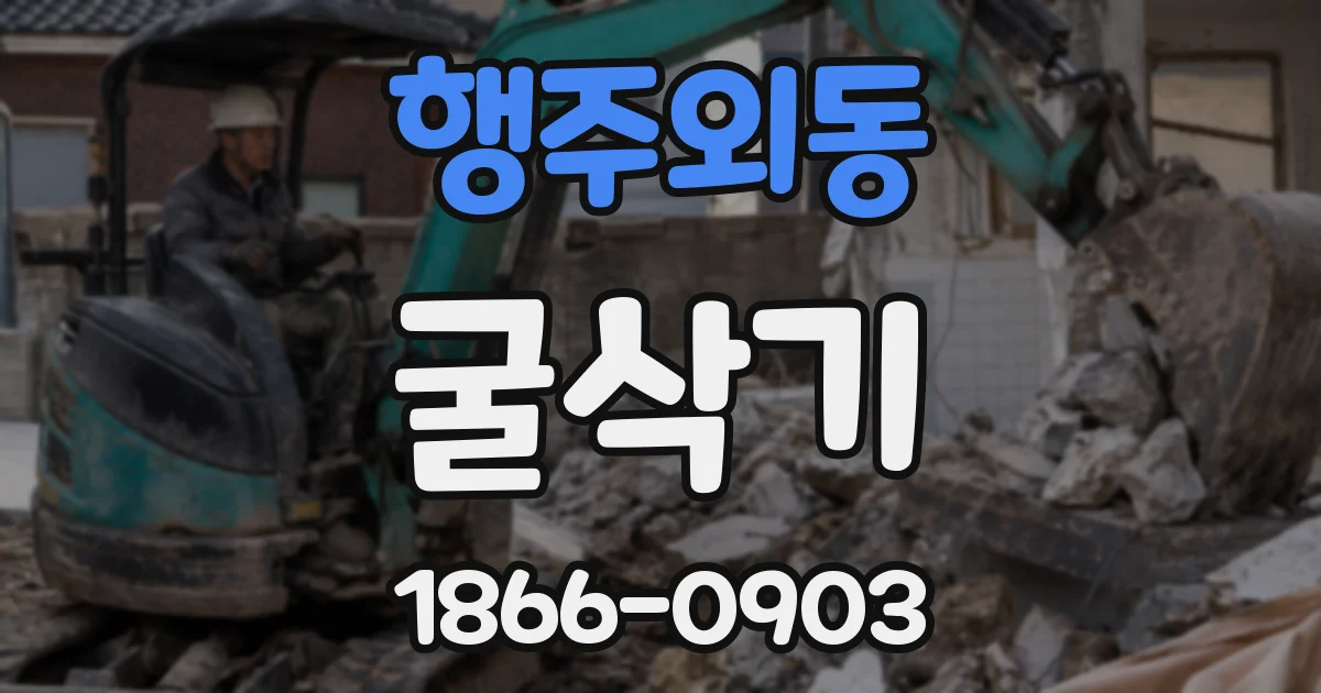 행주외동 굴삭기