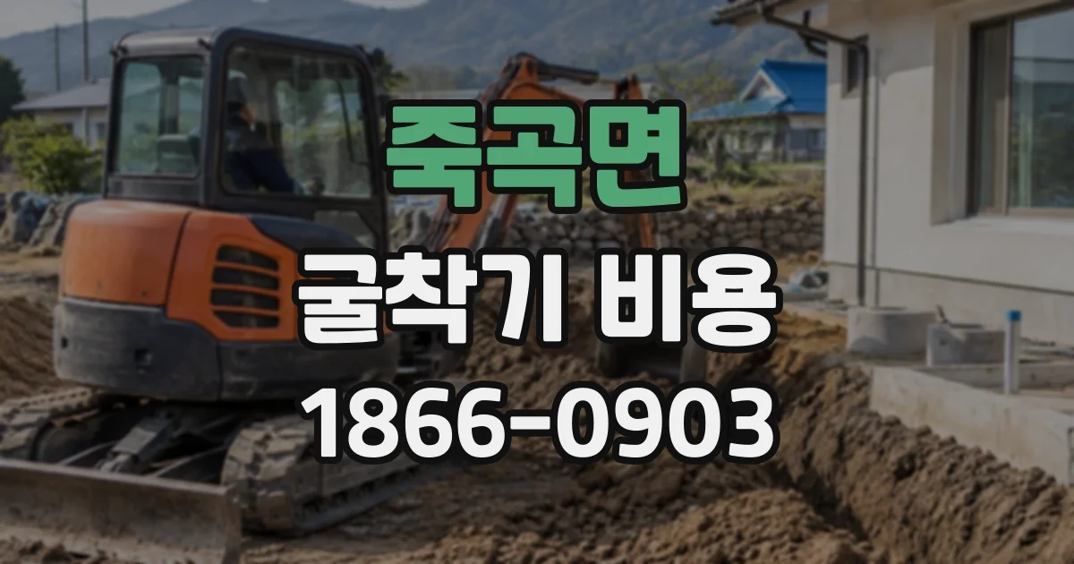 죽곡면 굴착기비용