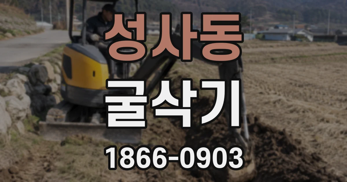 성사동 굴삭기