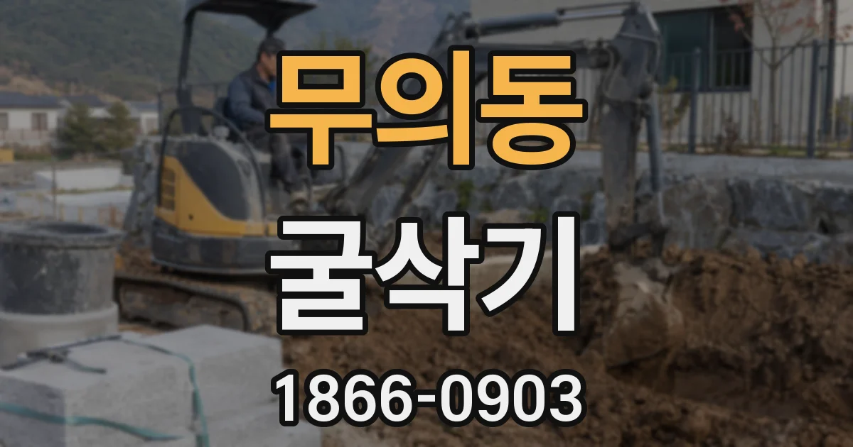 무의동 굴삭기