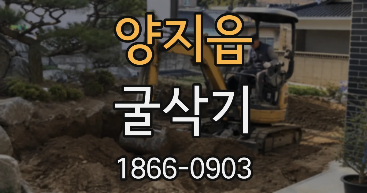 양지읍 굴삭기