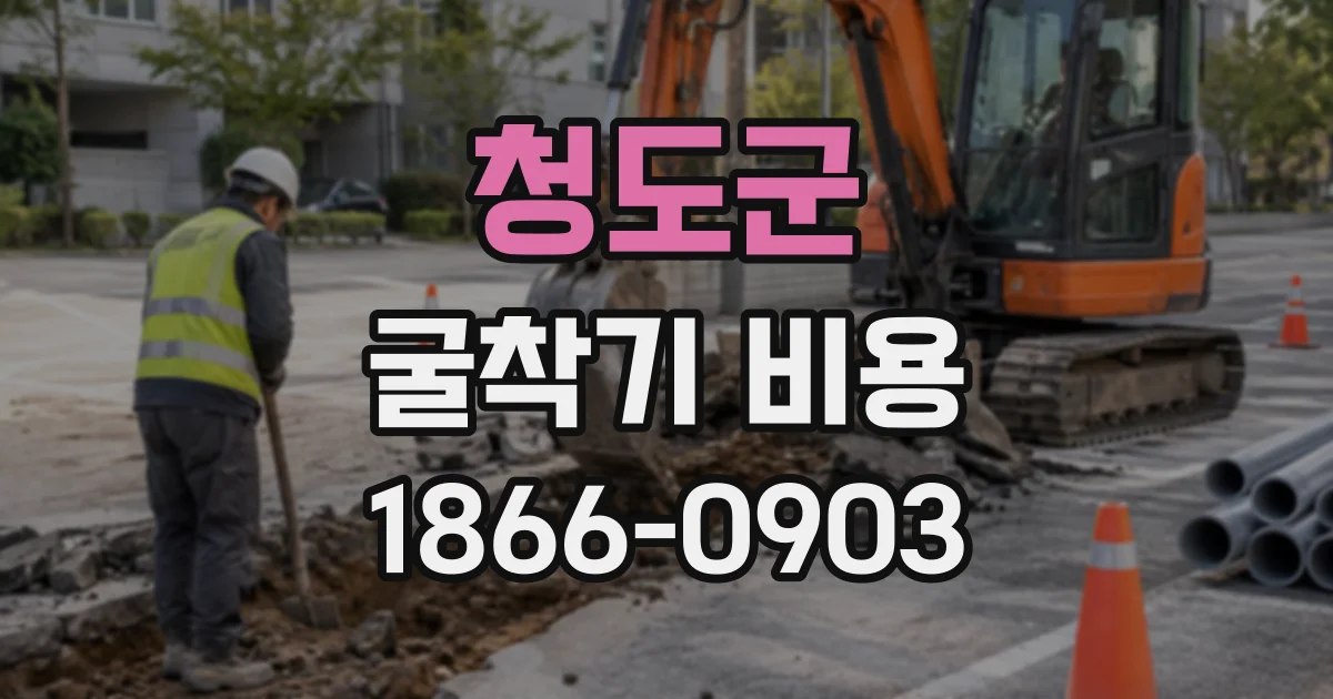 청도군 굴착기비용