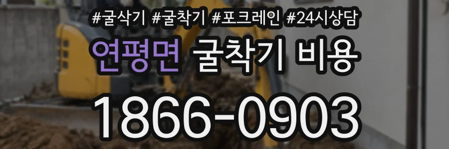 연평면 굴착기 비용
