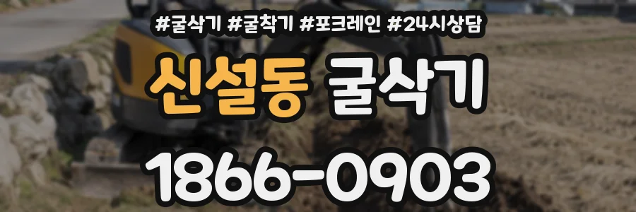 신설동 굴삭기
