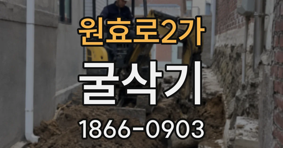 원효로2가 굴삭기