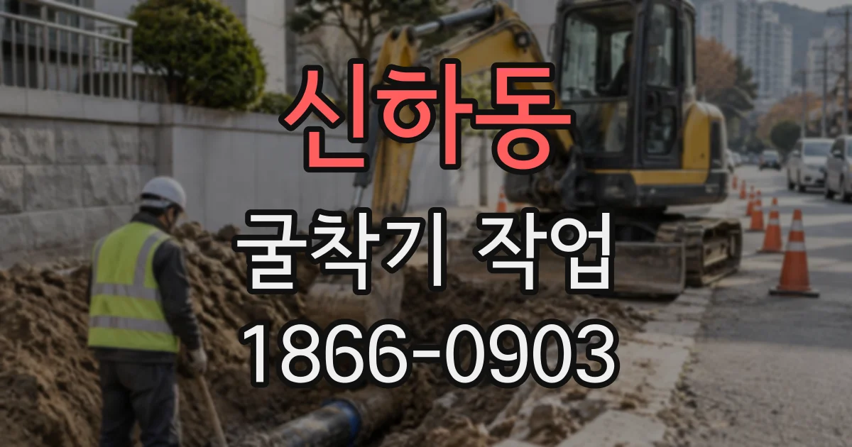 신하동 굴착기작업