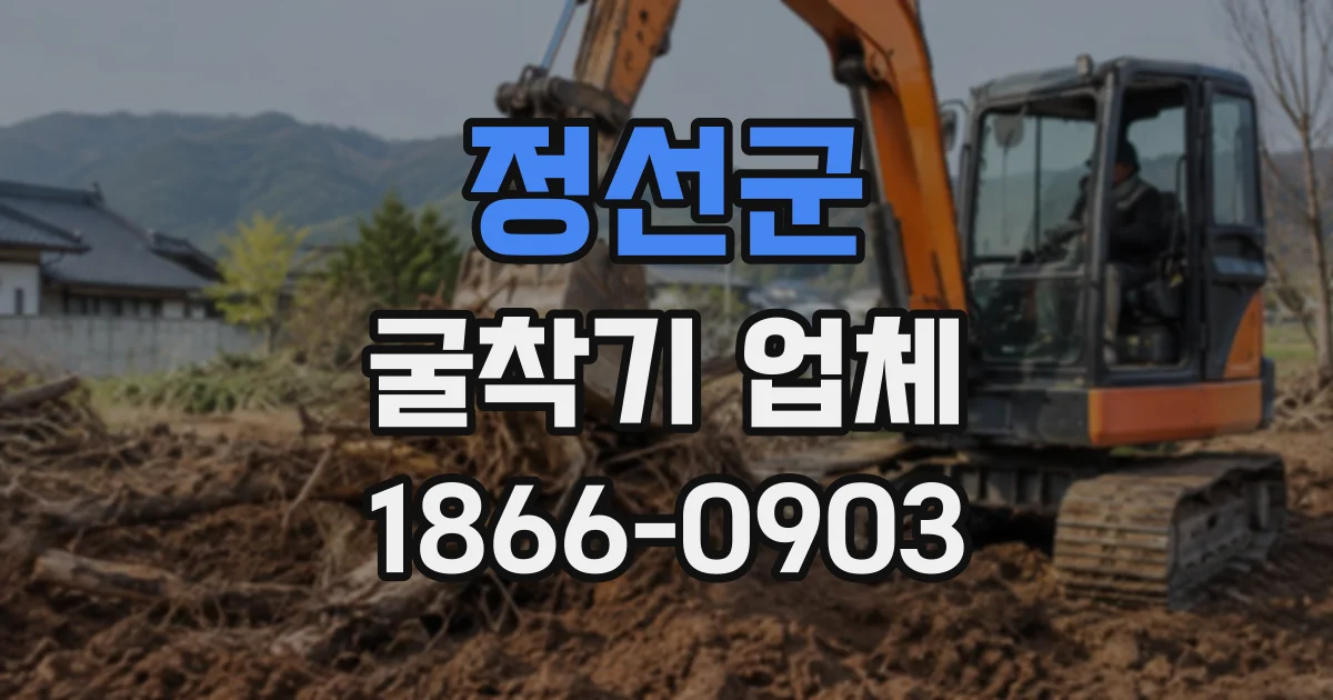 정선군 굴착기업체