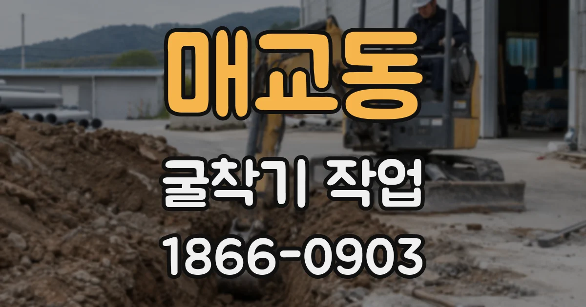 매교동 굴착기 작업