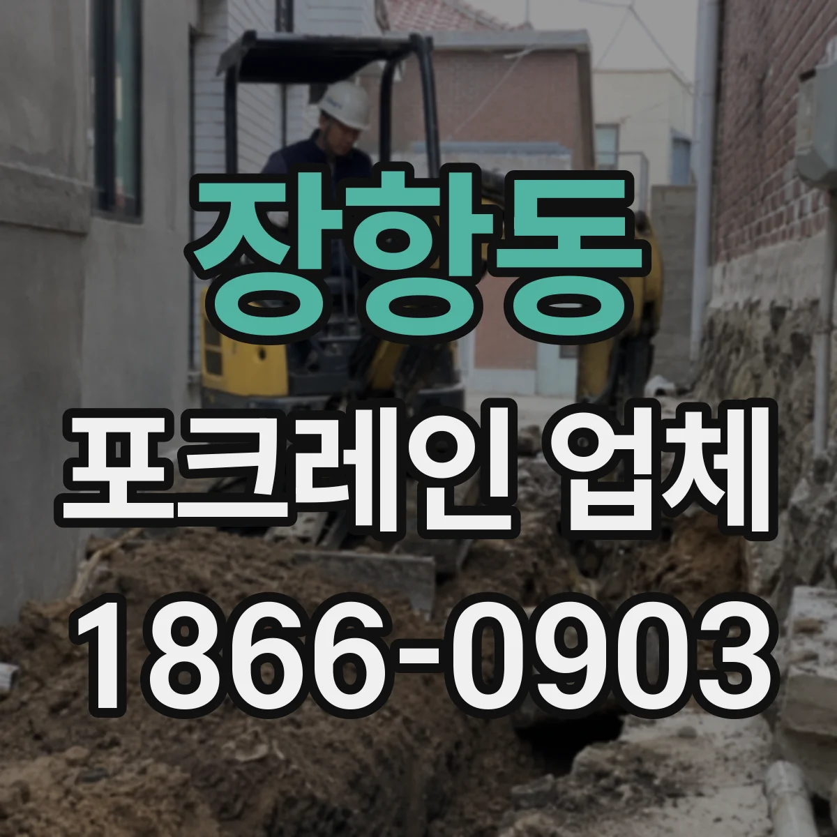 장항동 포크레인 업체