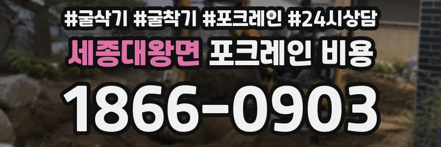 세종대왕면 포크레인 비용