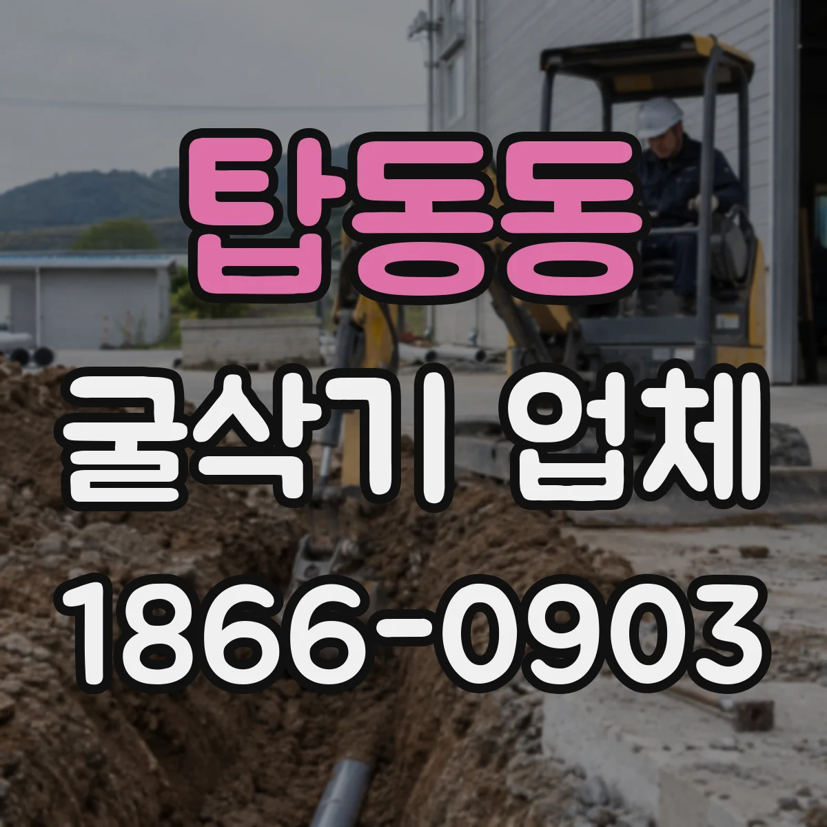 탑동동 굴삭기 업체