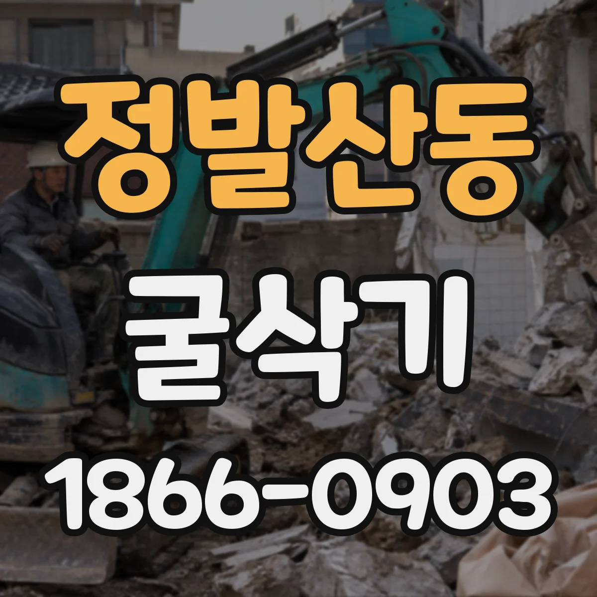 정발산동 굴삭기