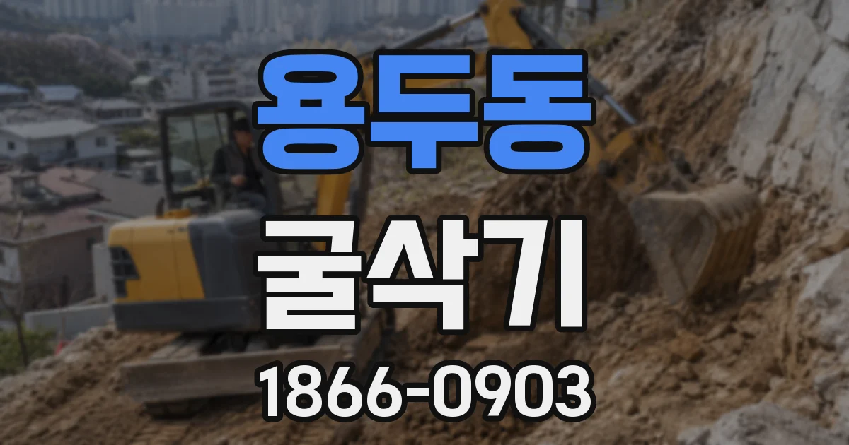 용두동 굴삭기