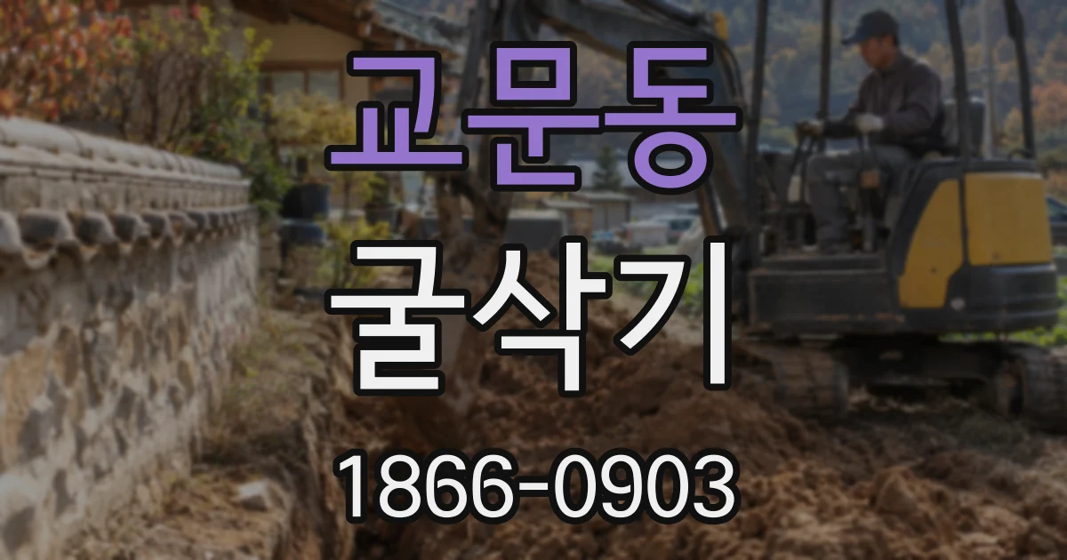 교문동 굴삭기