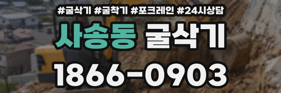 사송동 굴삭기