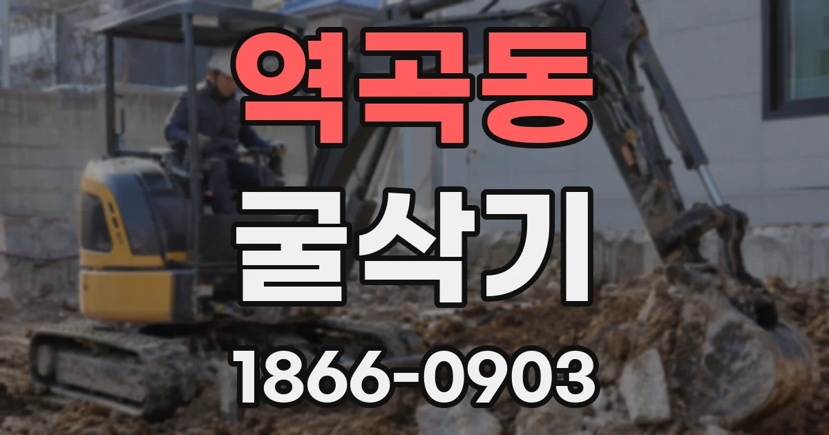 역곡동 굴삭기