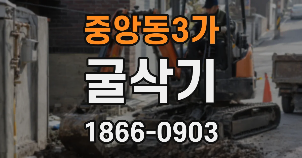 중앙동3가 굴삭기
