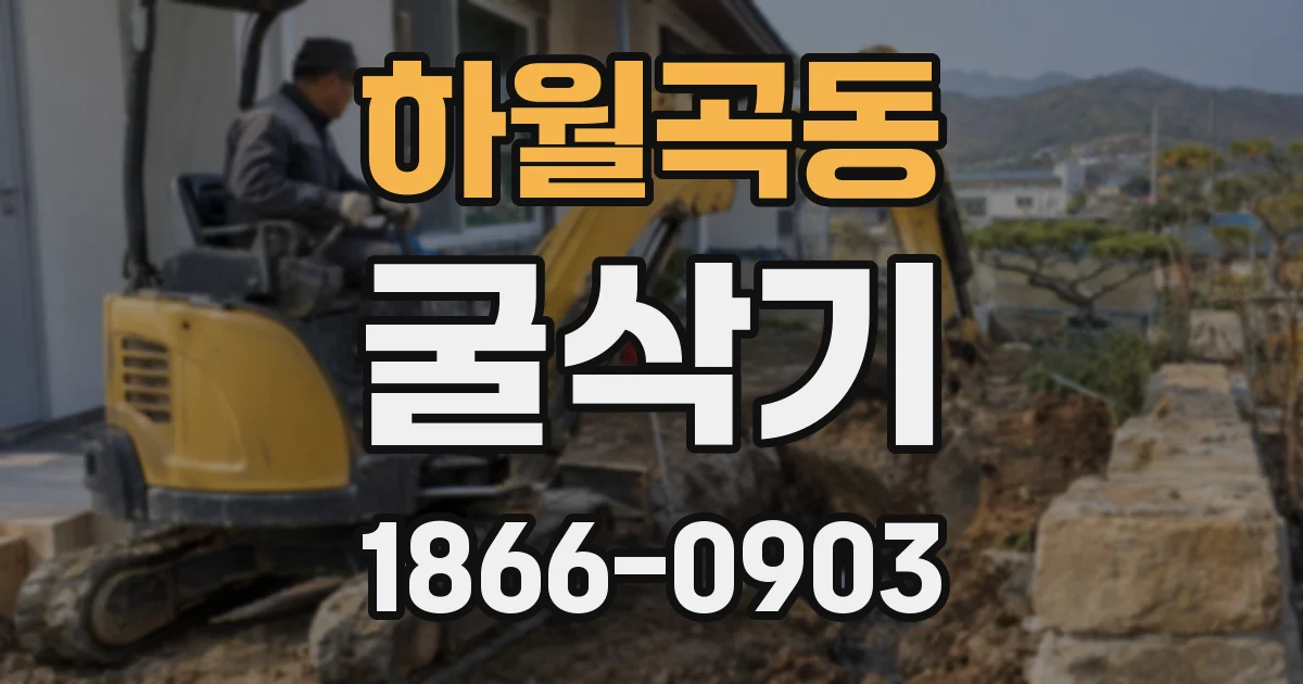 하월곡동 굴삭기