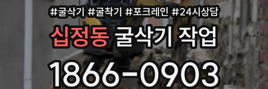 십정동 굴삭기 작업