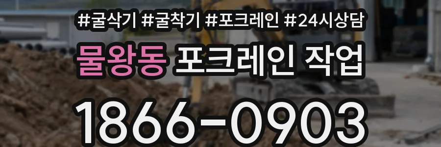 물왕동 포크레인 작업