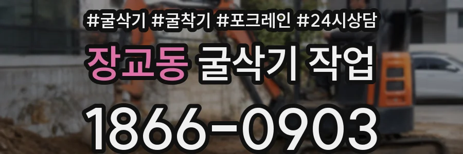 장교동 굴삭기 작업