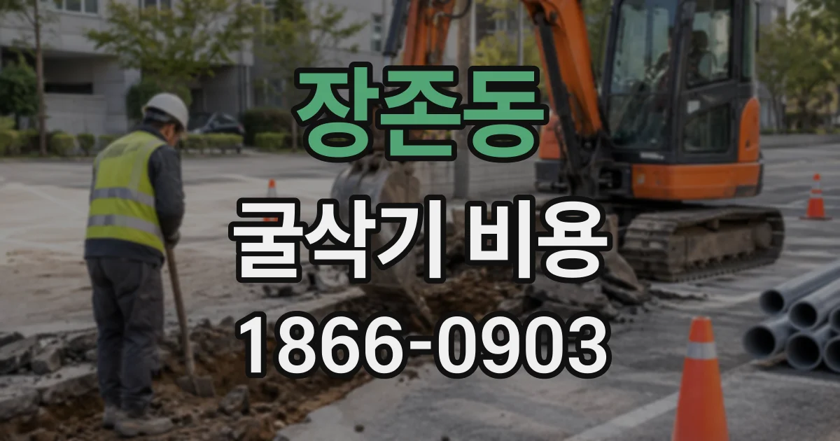 장존동 굴삭기비용