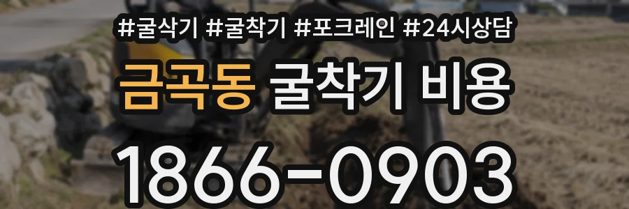 금곡동 굴착기 비용