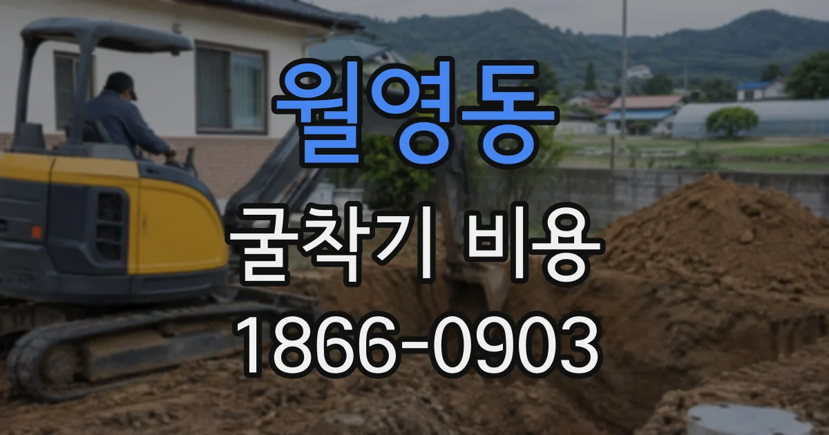 월영동 굴착기비용