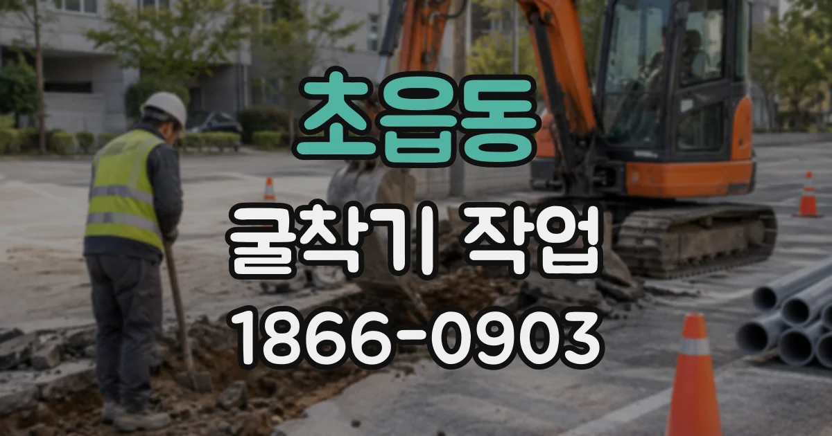 초읍동 굴착기작업