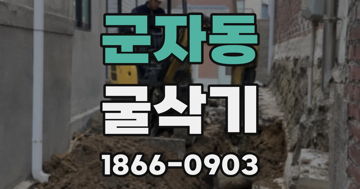군자동 굴삭기