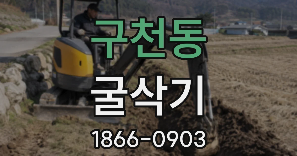 구천동 굴삭기