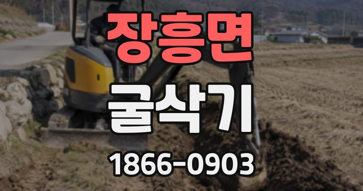 장흥면 굴삭기