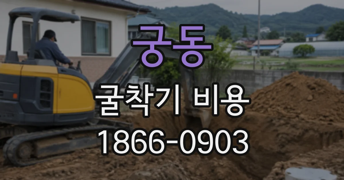 궁동 굴착기비용
