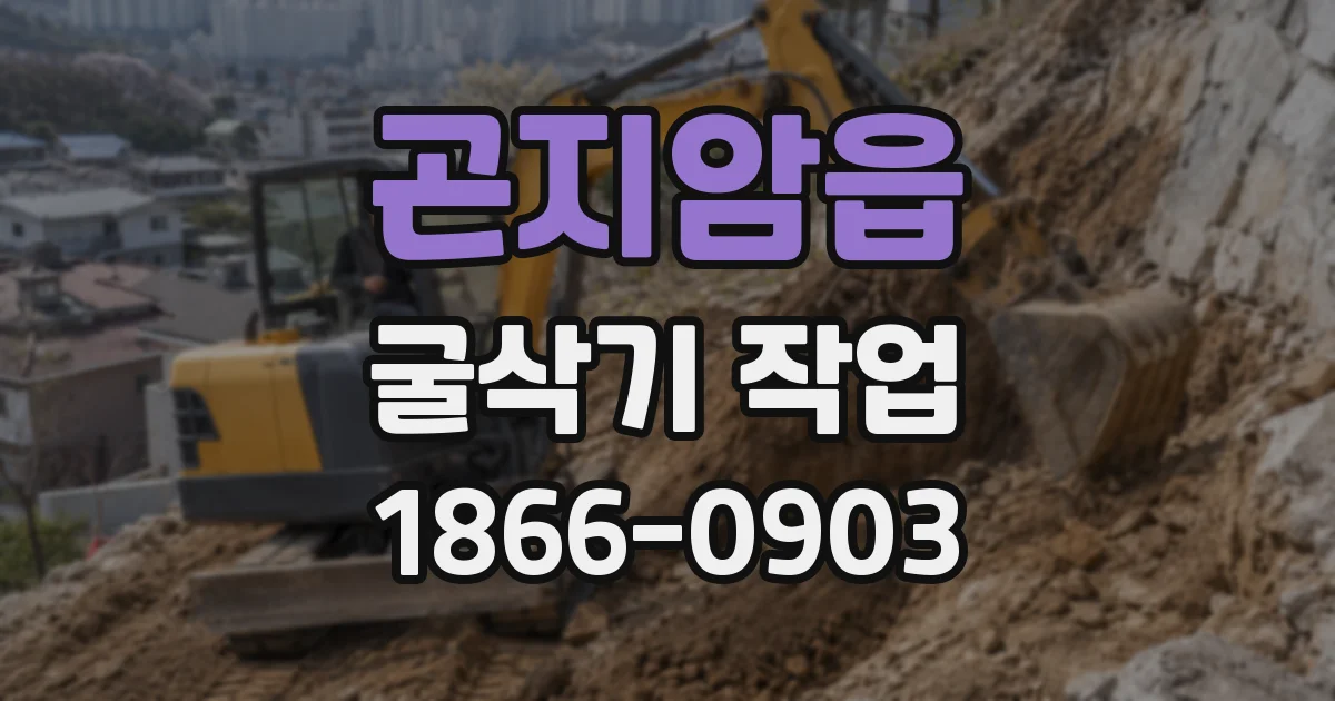 곤지암읍 굴삭기 작업