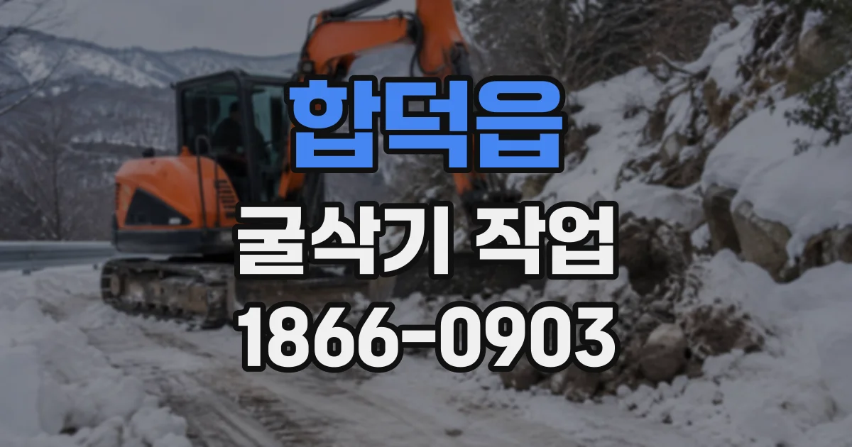 합덕읍 굴삭기작업