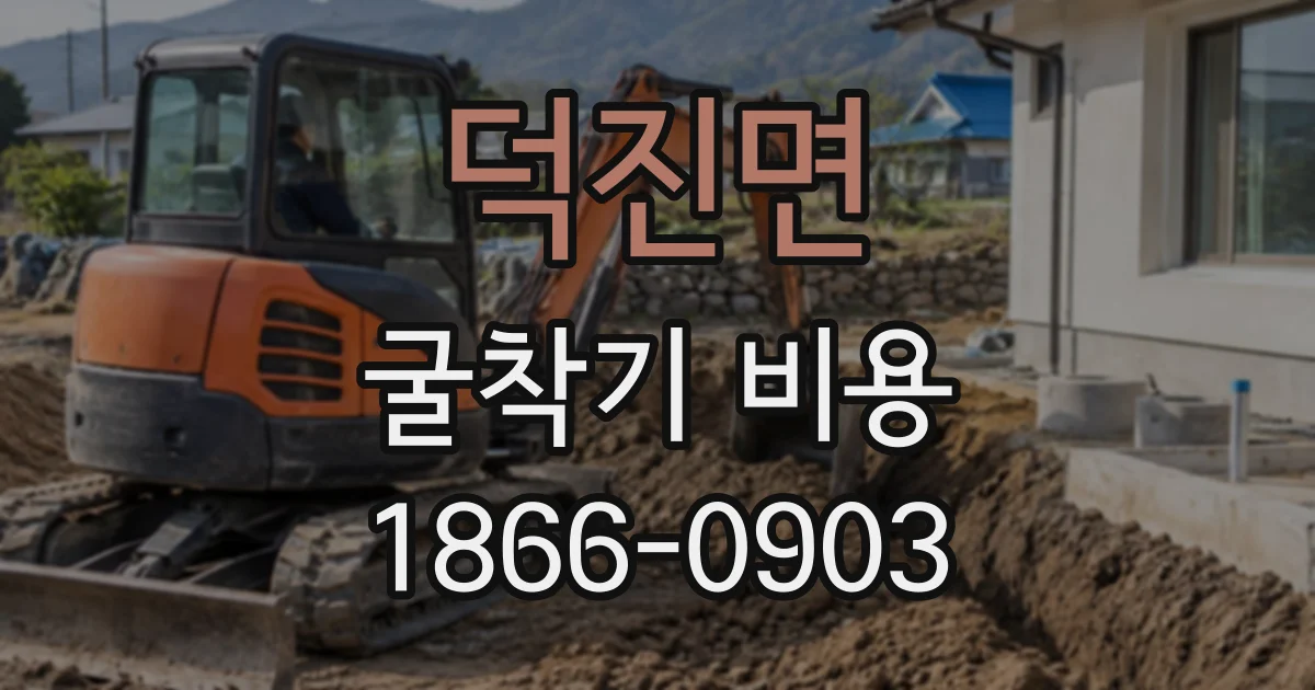 덕진면 굴착기비용