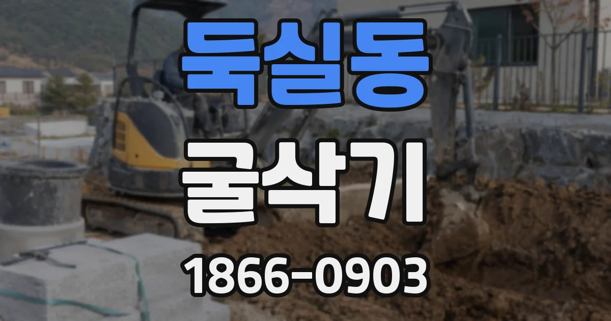 둑실동 굴삭기