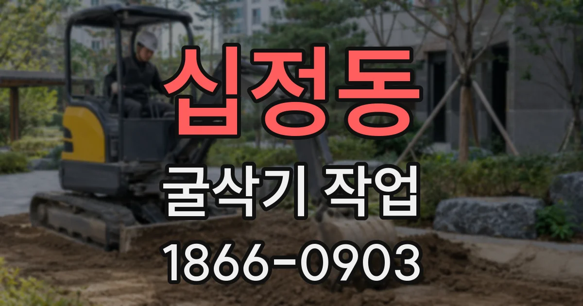 십정동 굴삭기 작업