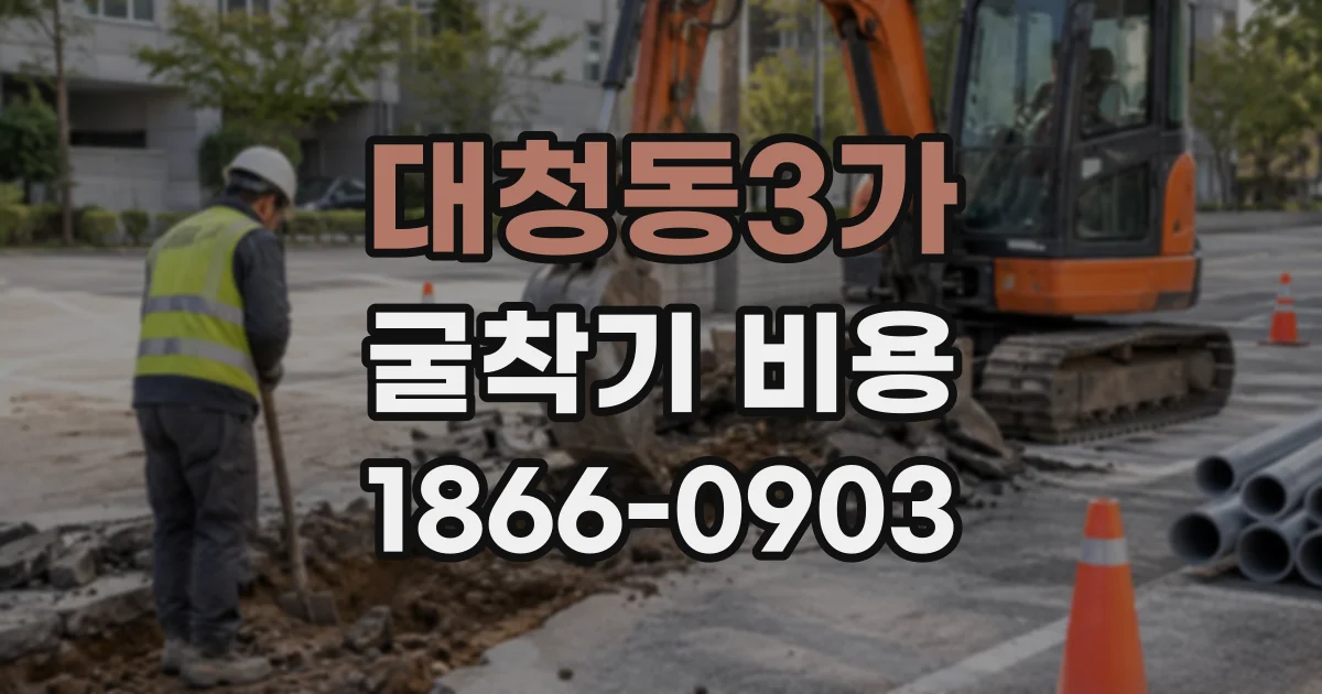 대청동3가 굴착기비용